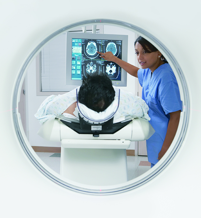 MRI technician patient