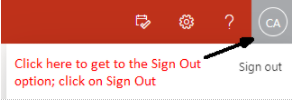 Sign Out Icon