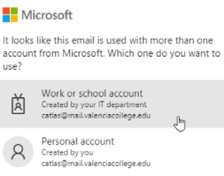 Atlas Email Choose Account
