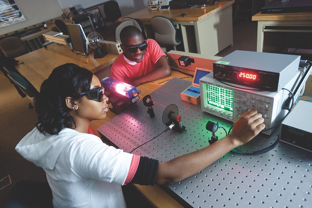 Laser Technology student in Electronics Engineering Technology