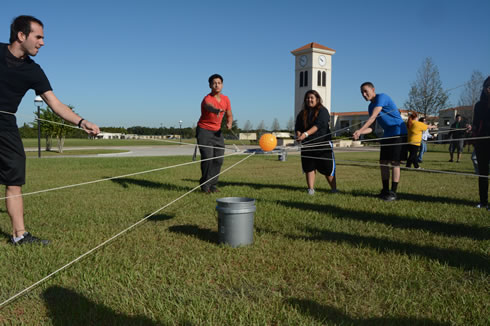 Reach Teamwork during Ropes Course